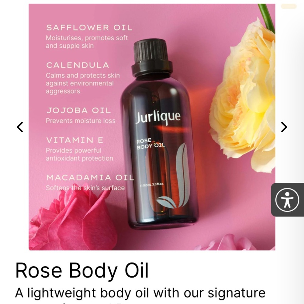 COPY - Jurlique - Rose Body Oil - 3.3fl oz.
